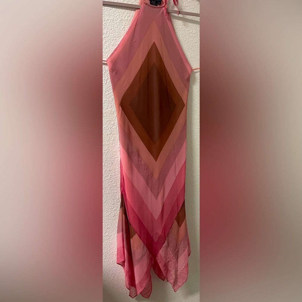 BCBG Max Azria pink silk dress